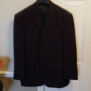 Pedrini black pinstripe suit